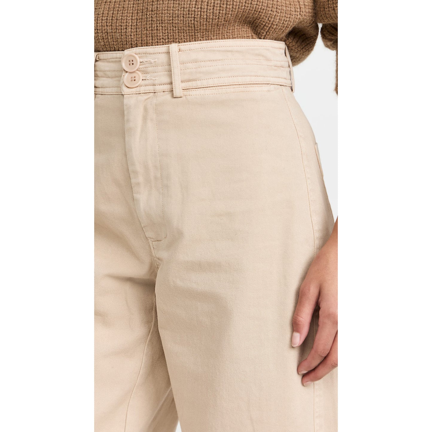 Apiece Apart Mari Barrel Pants in Beige, size 6