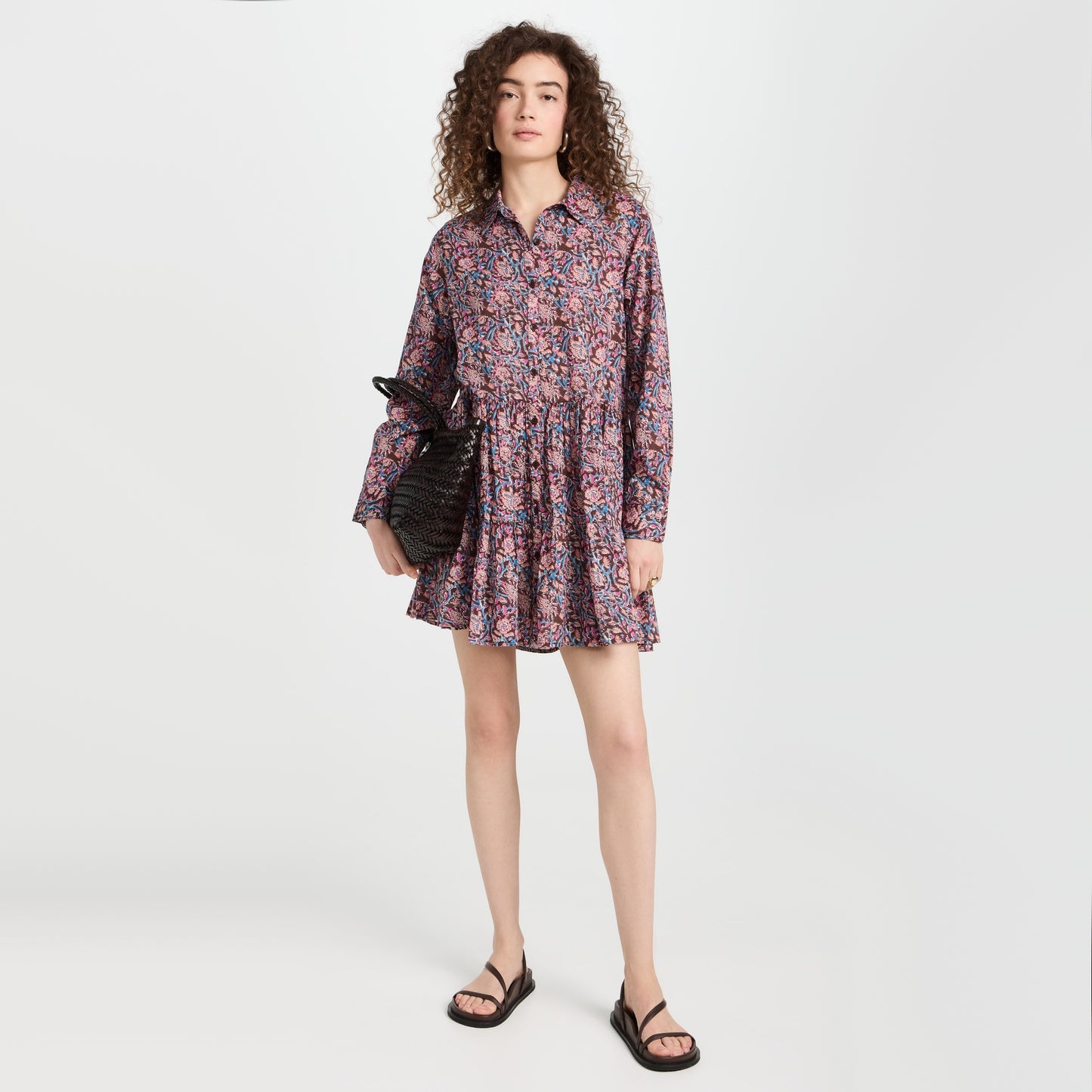 Apiece Apart "Anna" Shirtdress in "Bella Floral", fits size 12??