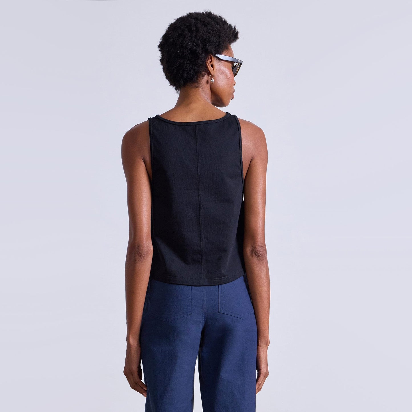 Apiece Apart "Agnes" Tank in Black, size Small