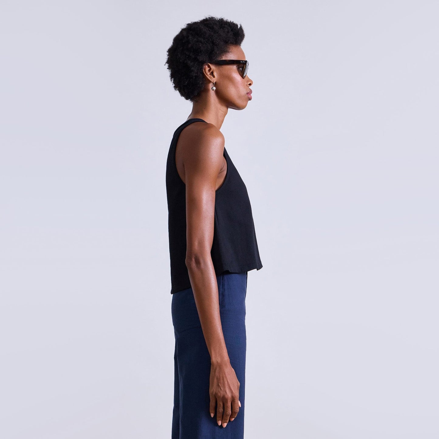 Apiece Apart "Agnes" Tank in Black, size Small
