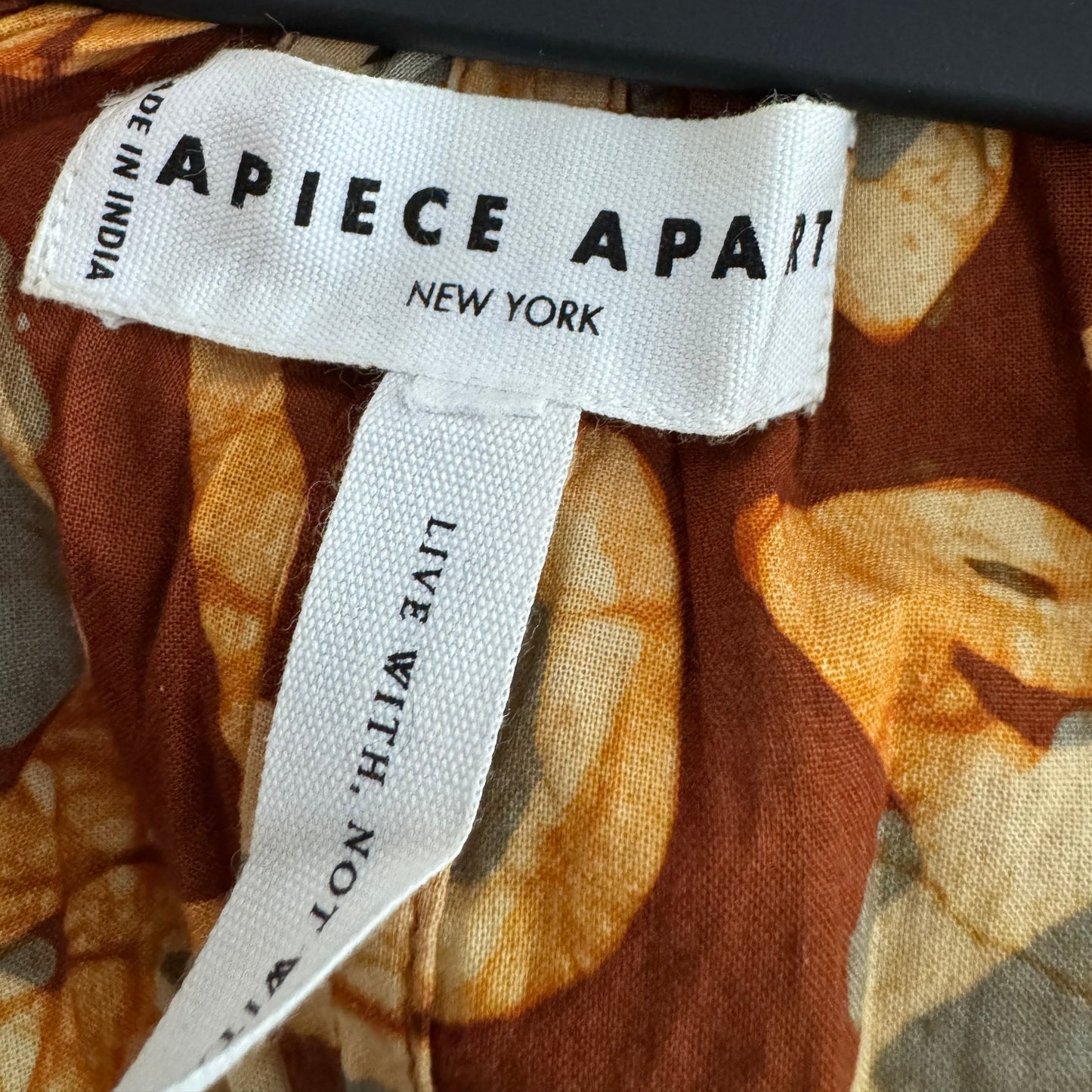 Apiece Apart "Uva" Dress in "Spice", fits size XL or size 12??