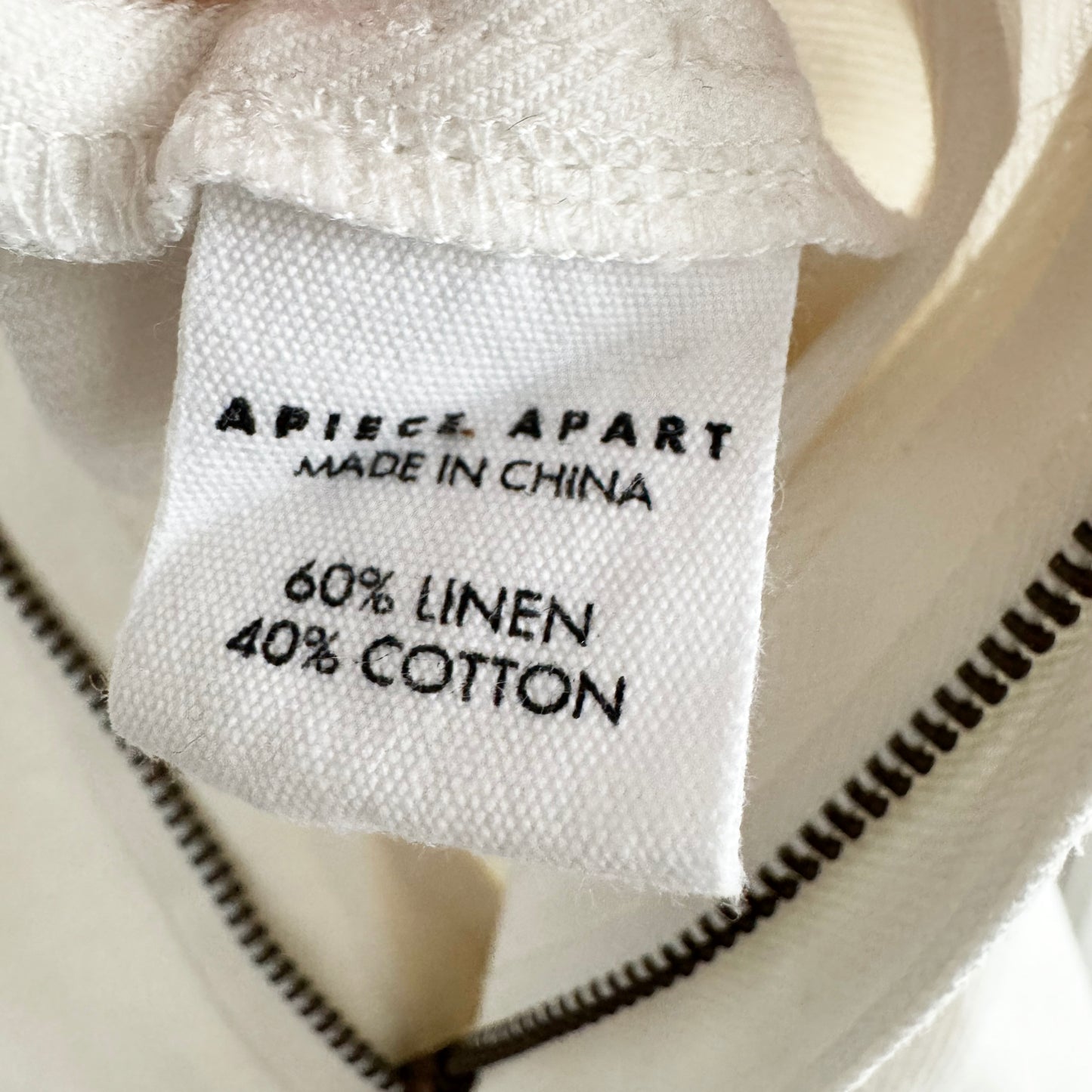 Apiece Apart "Azore" jumpsuit in Ivory, size 4