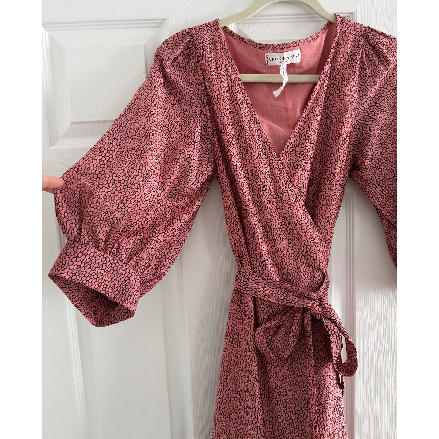 Apiece Apart "Bouganvillea" Wrap Dress, size 4