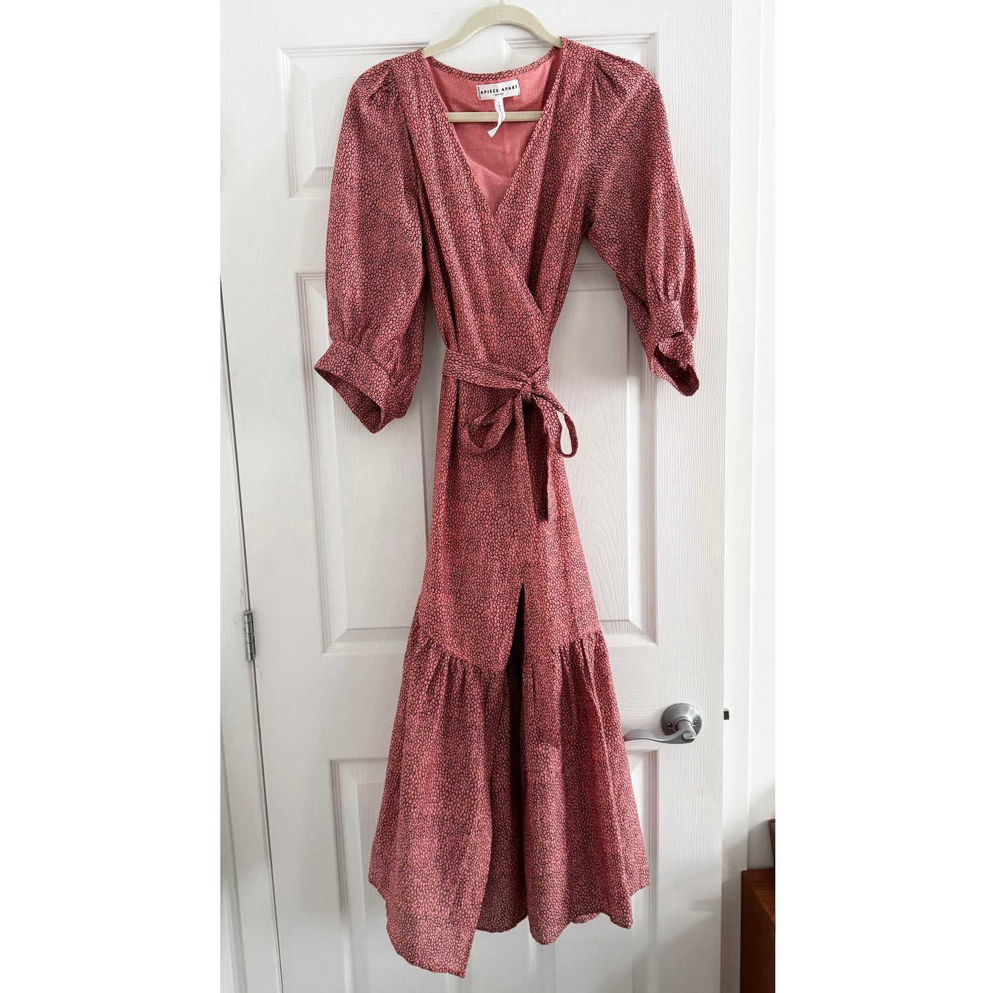 Apiece Apart "Bouganvillea" Wrap Dress, size 4