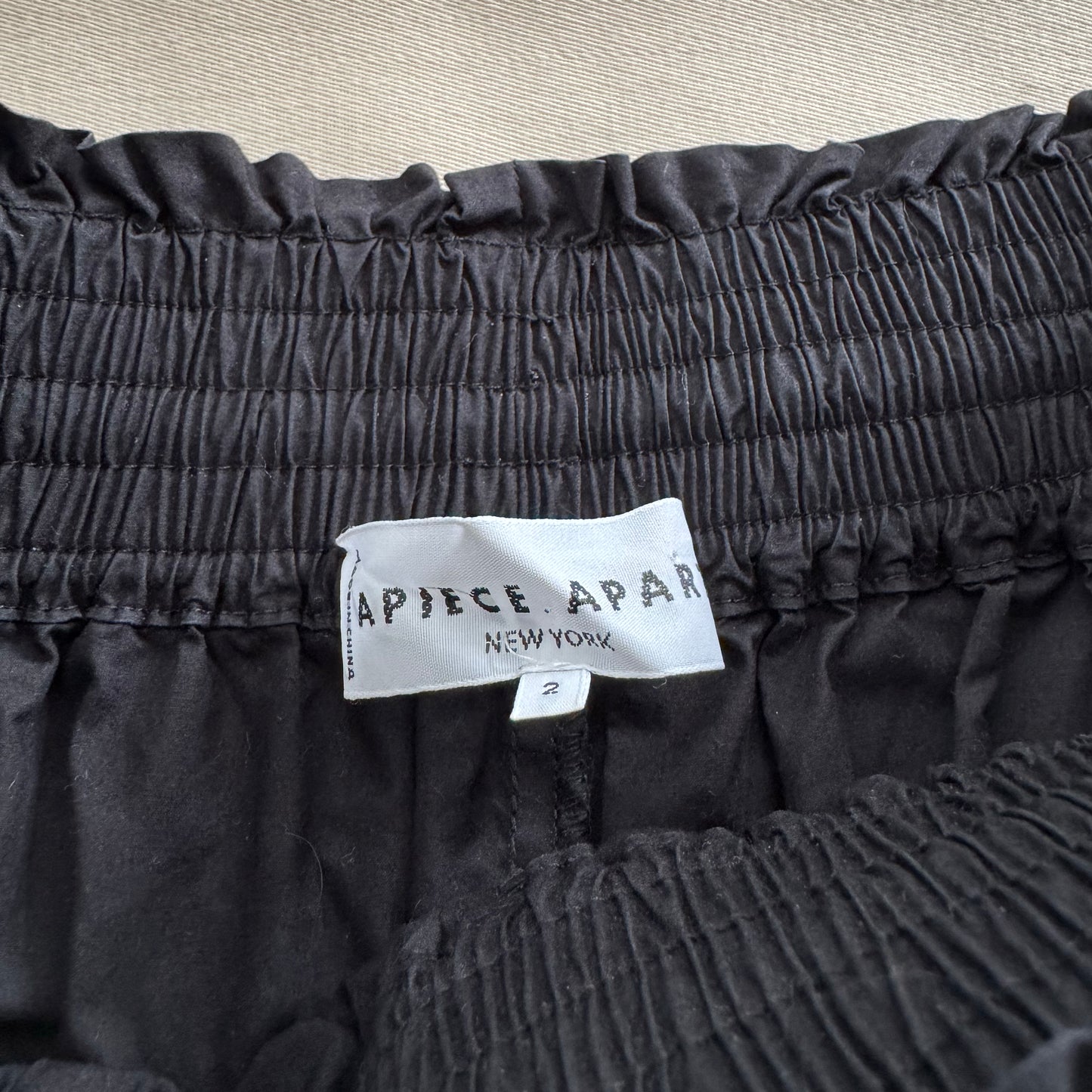 Apiece Apart "Galicia" Pant in Black, size 2