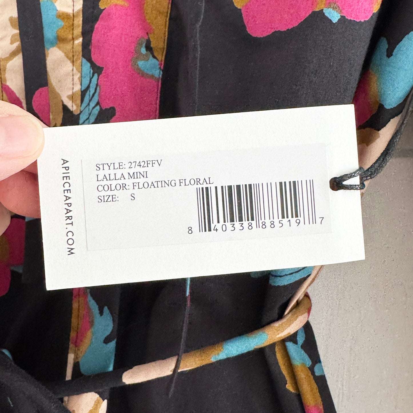 Apiece Apart "Lalla" Mini Dress in "Floating Floral", Size Small