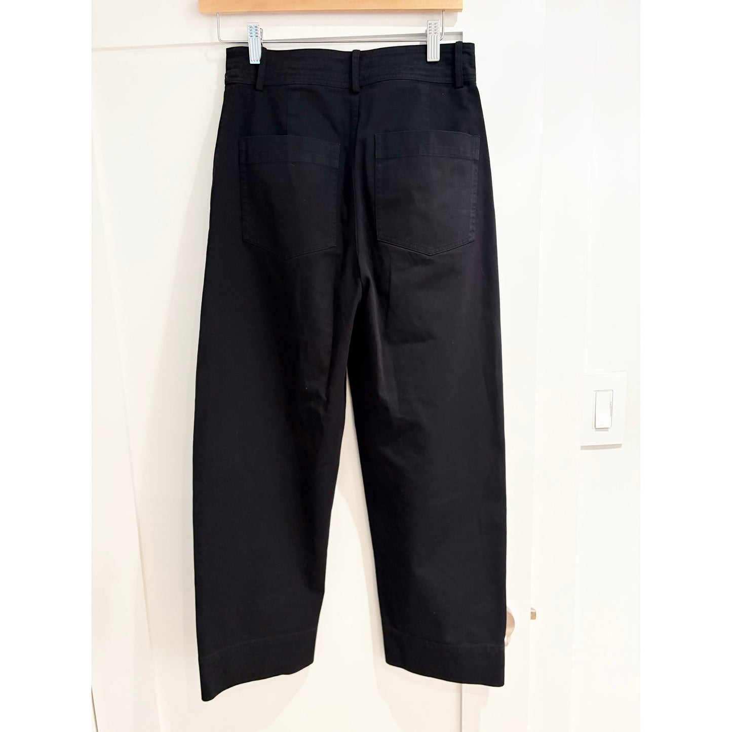 Apiece Apart Mari Barrel Pants in Black, size 2