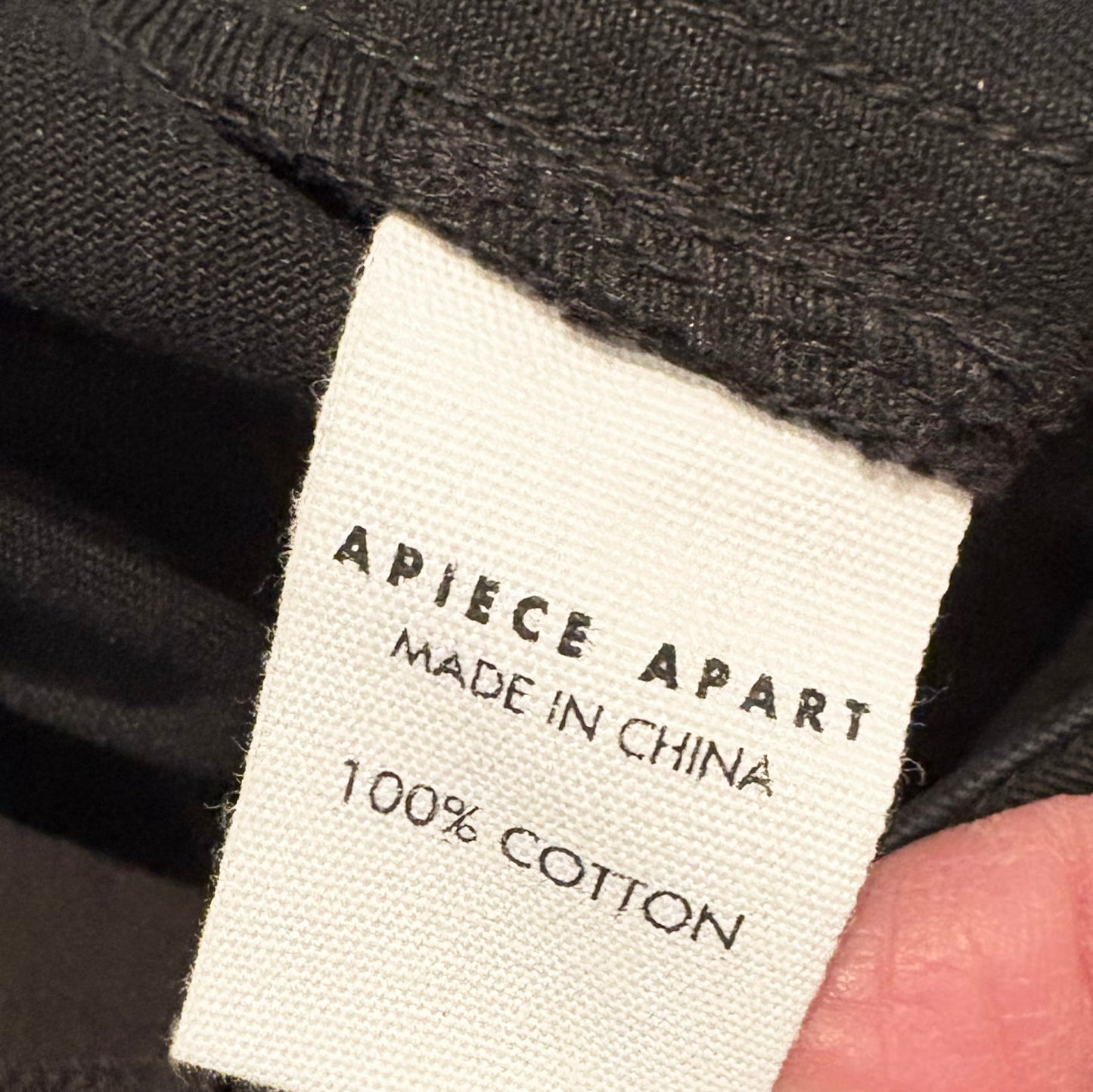 Apiece Apart Mari Barrel Pants in Black, size 2
