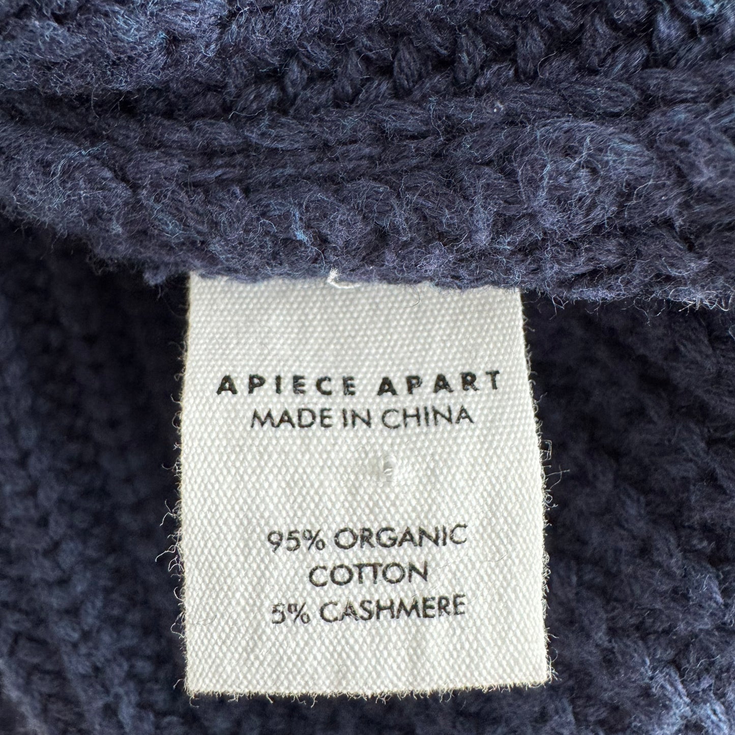 Apiece Apart "Merel" Sweater in Navy, size Medium