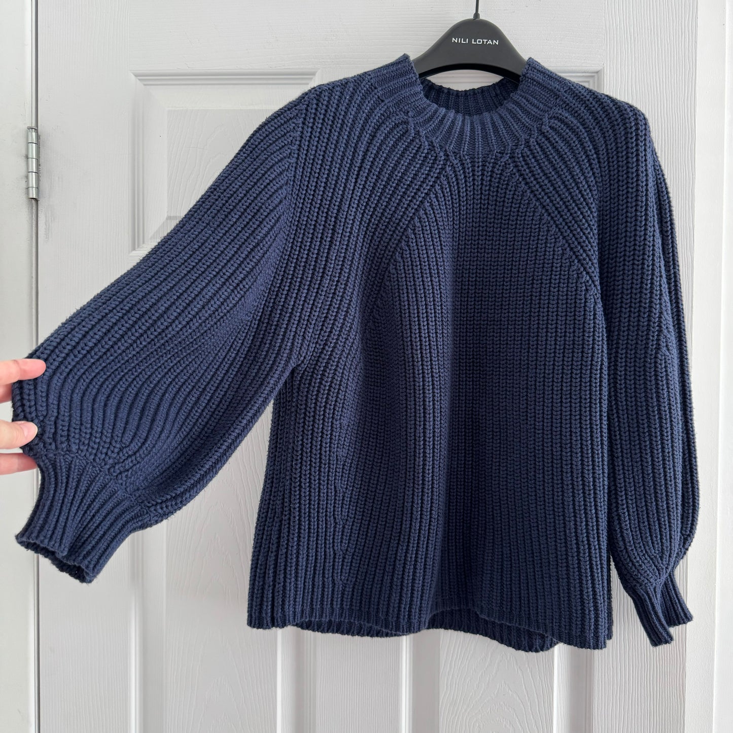 Apiece Apart "Merel" Sweater in Navy, size Medium