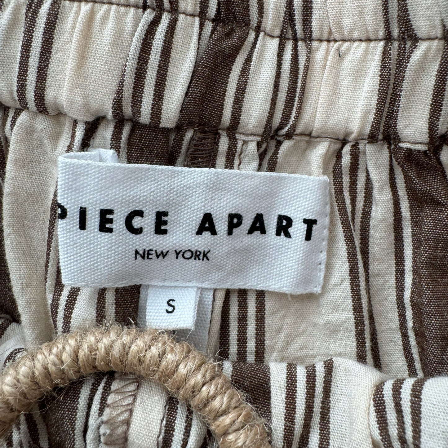 Apiece Apart Striped Shirt and Shorts Set, size Small