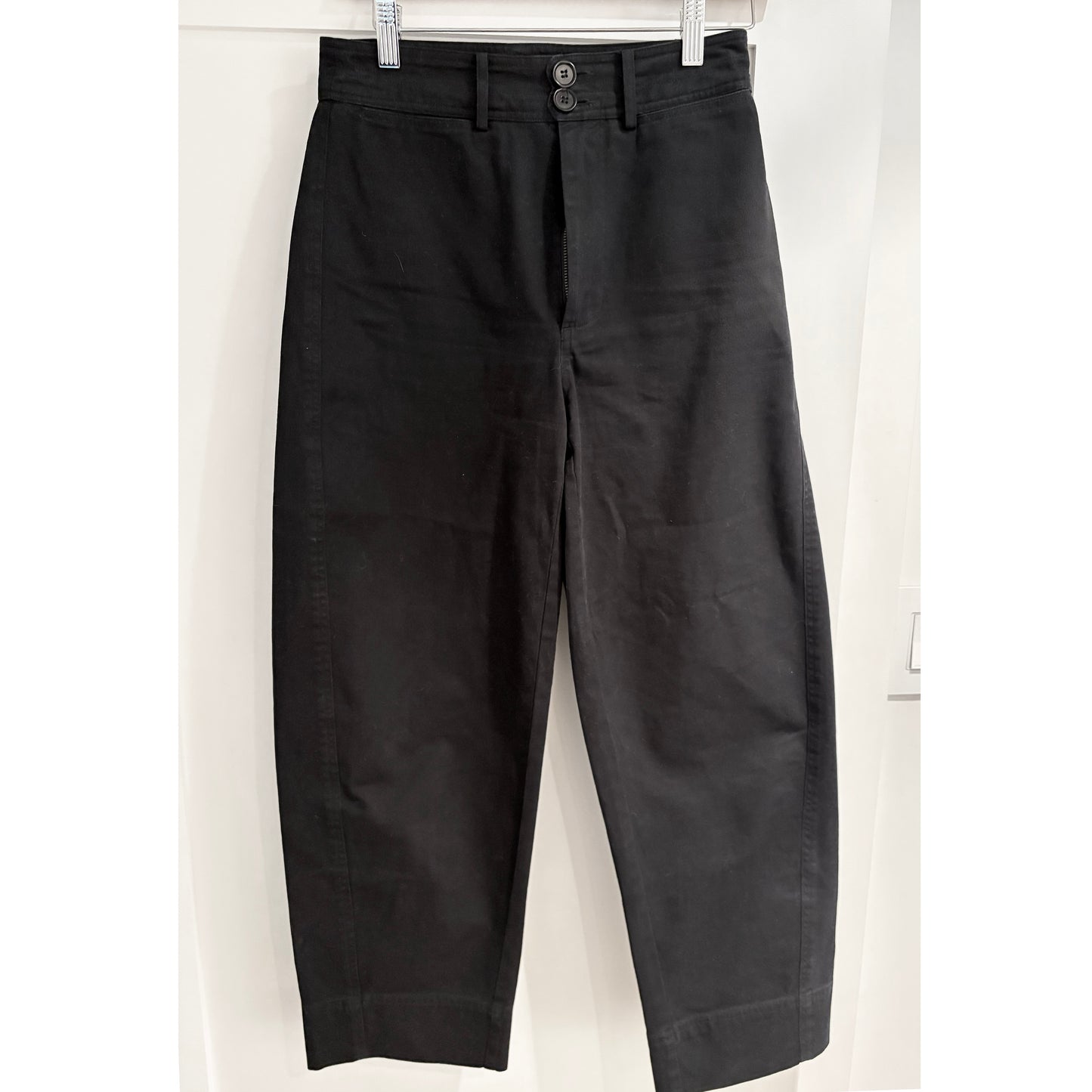 Apiece Apart Mari Barrel Pants in Black, size 2