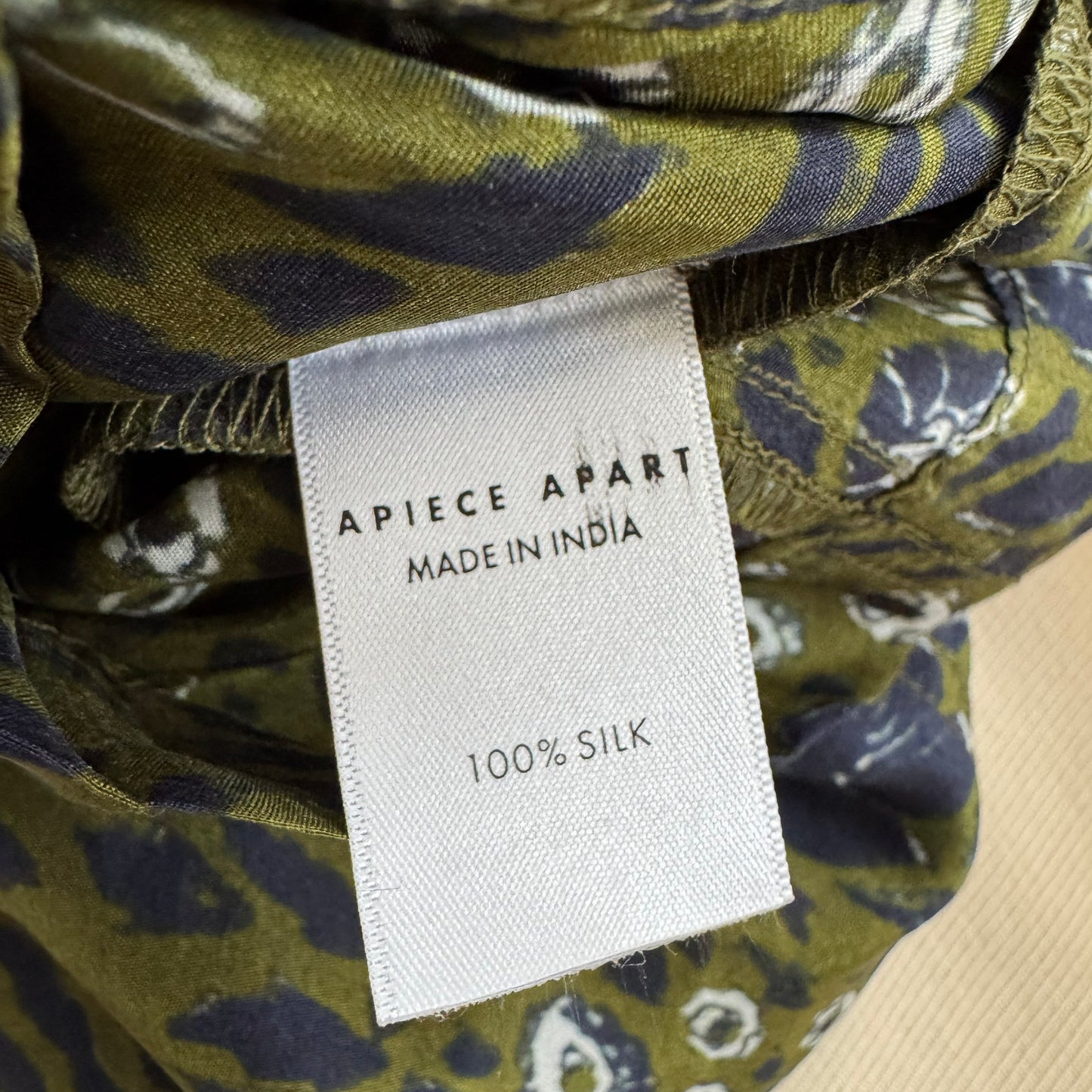Apiece Apart Printed Silk Pants, size 4