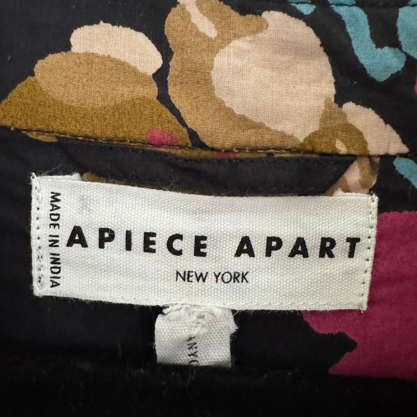 Apiece Apart "Lalla" Mini Dress in "Floating Floral", fits like size XL?