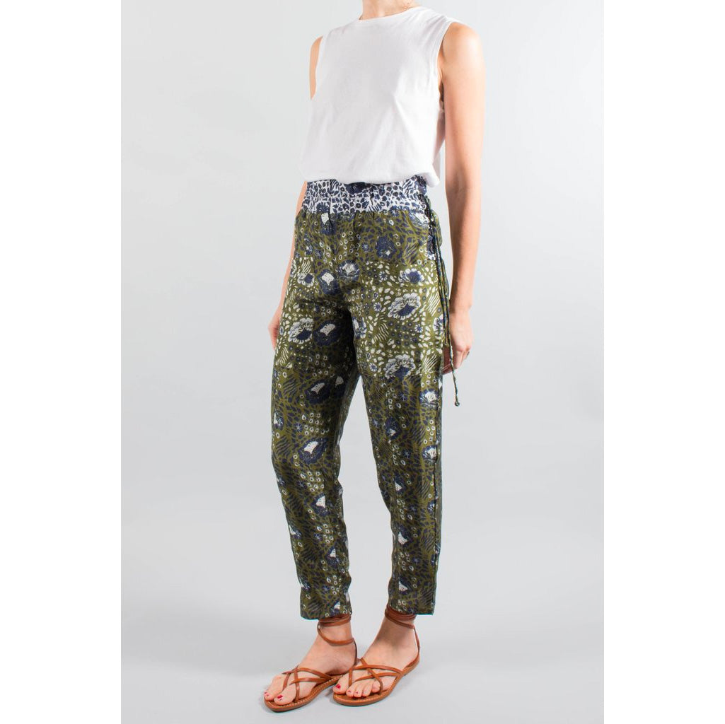 Apiece Apart Printed Silk Pants, size 4