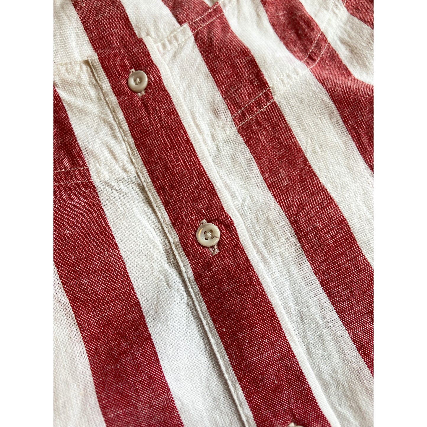 Apiece Apart "Jardin" Kaftan in Red/White Stripe, size XS/S