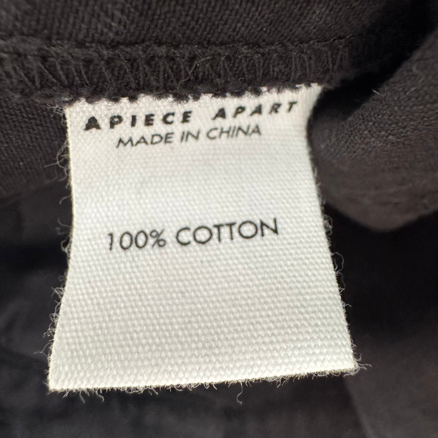 Apiece Apart Cropped Trapeze Jacket in Black, size XXS (fits oversize)