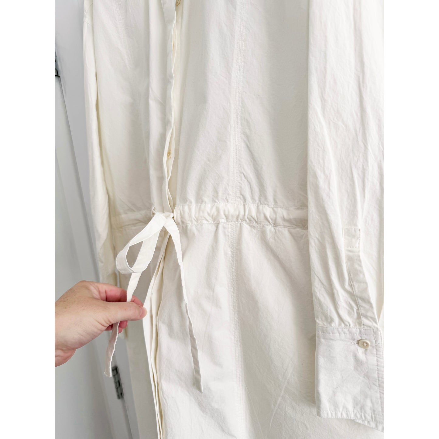 Apiece Apart "Molto" Dress in White, size XS/S