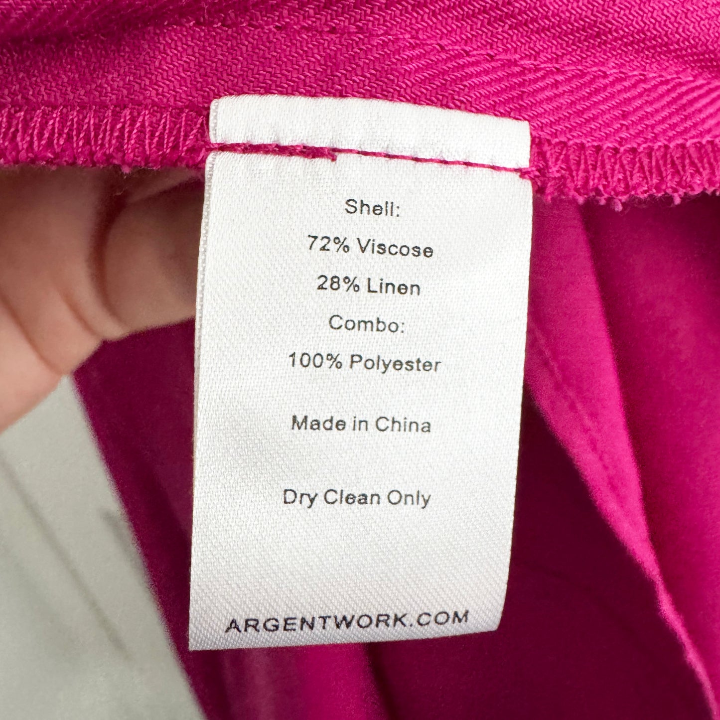 Argent "Cornelia" Midi Dress in Fushia, Size Small