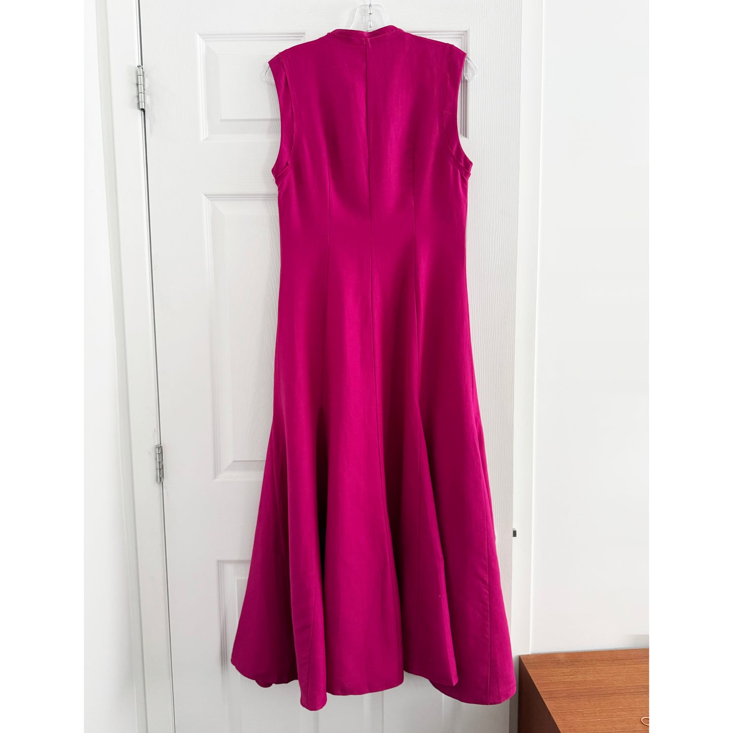 Argent "Cornelia" Midi Dress in Fushia, Size Small