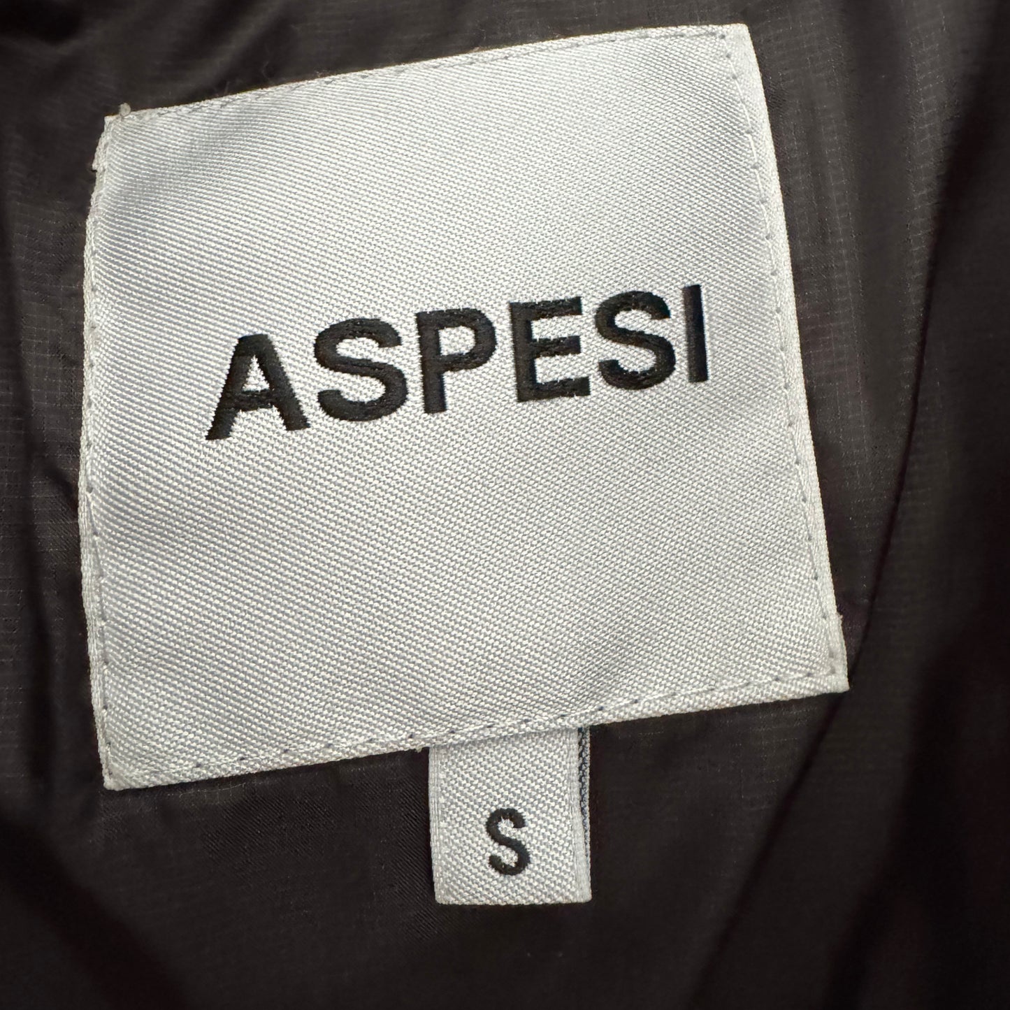 Aspesi "Verdesca" Puffer Coat in Khaki, size Small