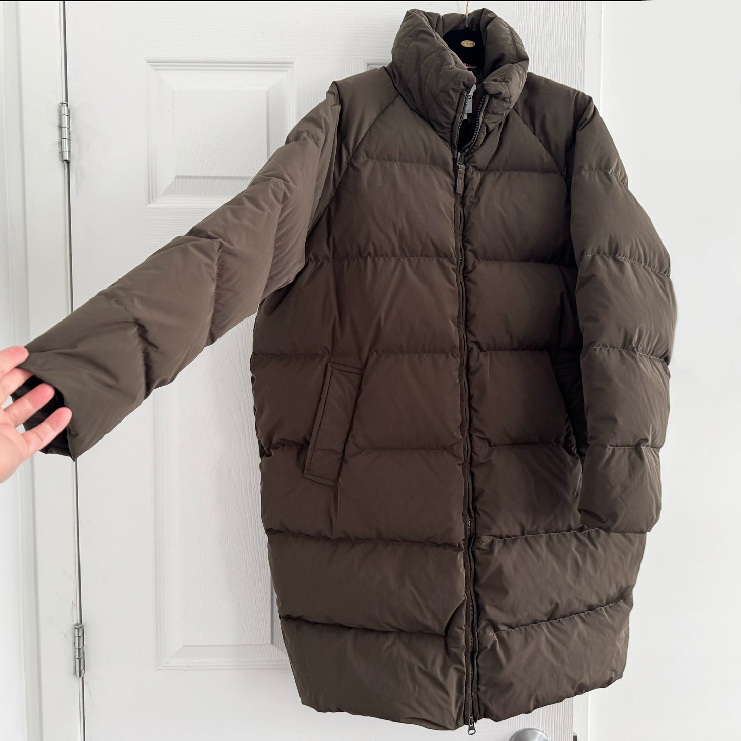 Aspesi "Verdesca" Puffer Coat in Khaki, size Small