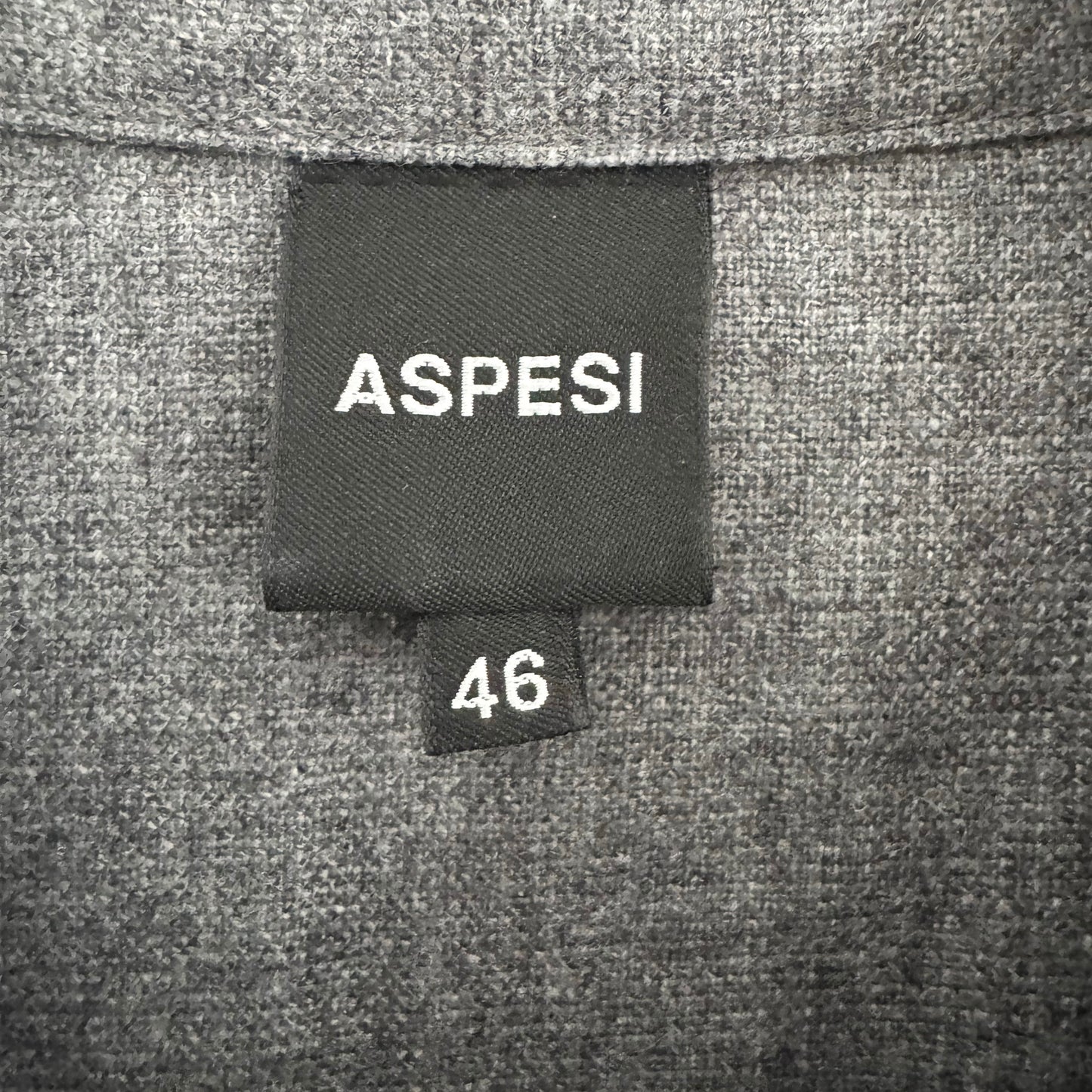 Aspesi Short Sleeve Wool Dress in Grey, size 46 (fits size 14)
