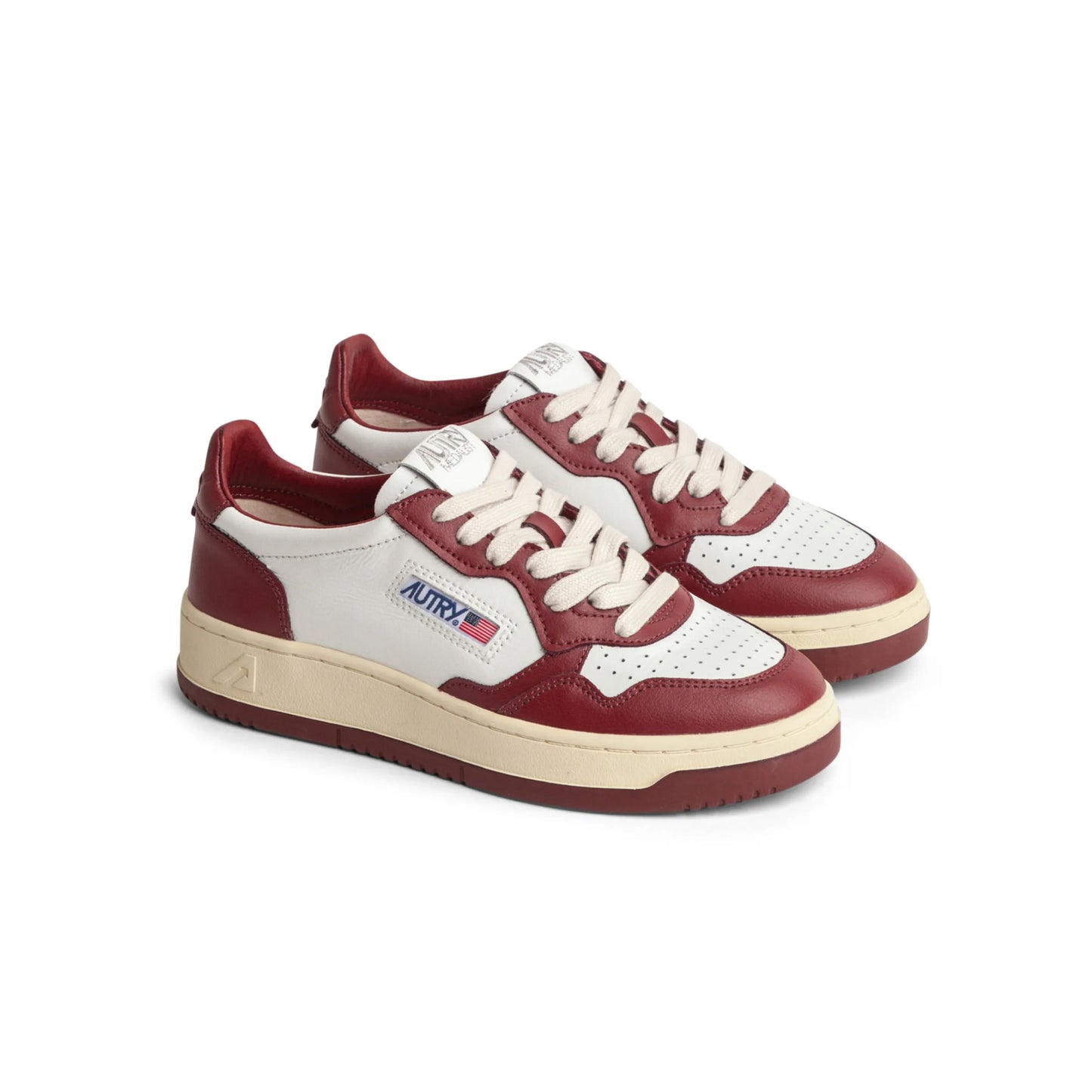 Autry "Medalist" Sneakers in Dark Red, size 37