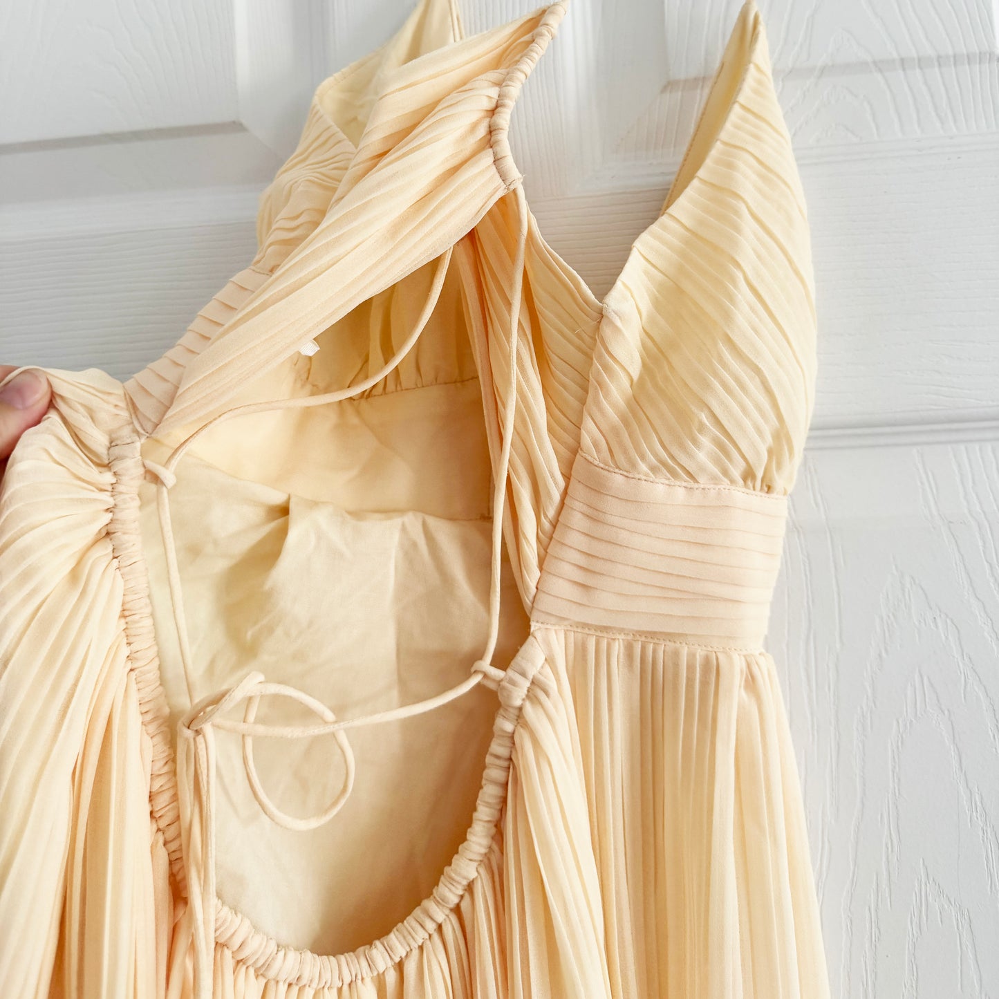 Ba&sh "Wila" Pleated Maxi Dress in "Rose", size Small