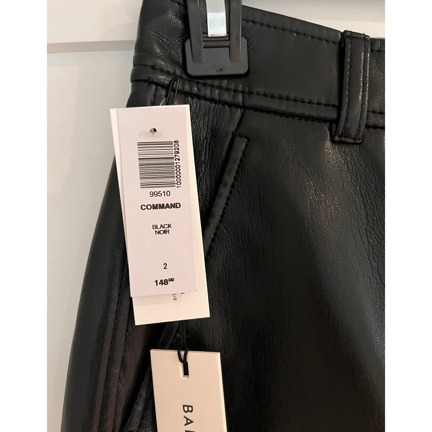 Babaton "Command" Faux Leather Pants, size 2