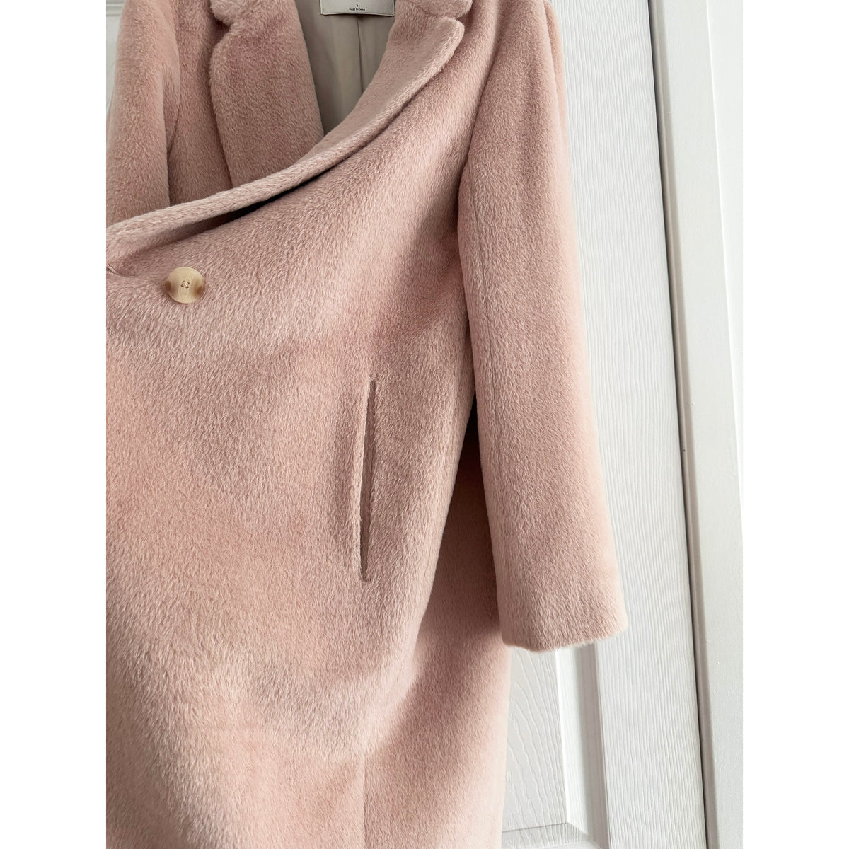 Babaton "Stedman" Alpaca/Wool Coat in Pink, size Small