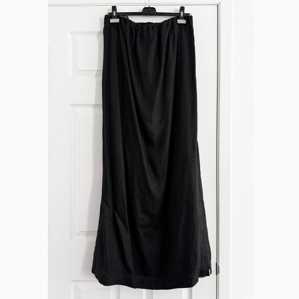 Babaton "Fitzgerald" Linen Dress in Black, size Small