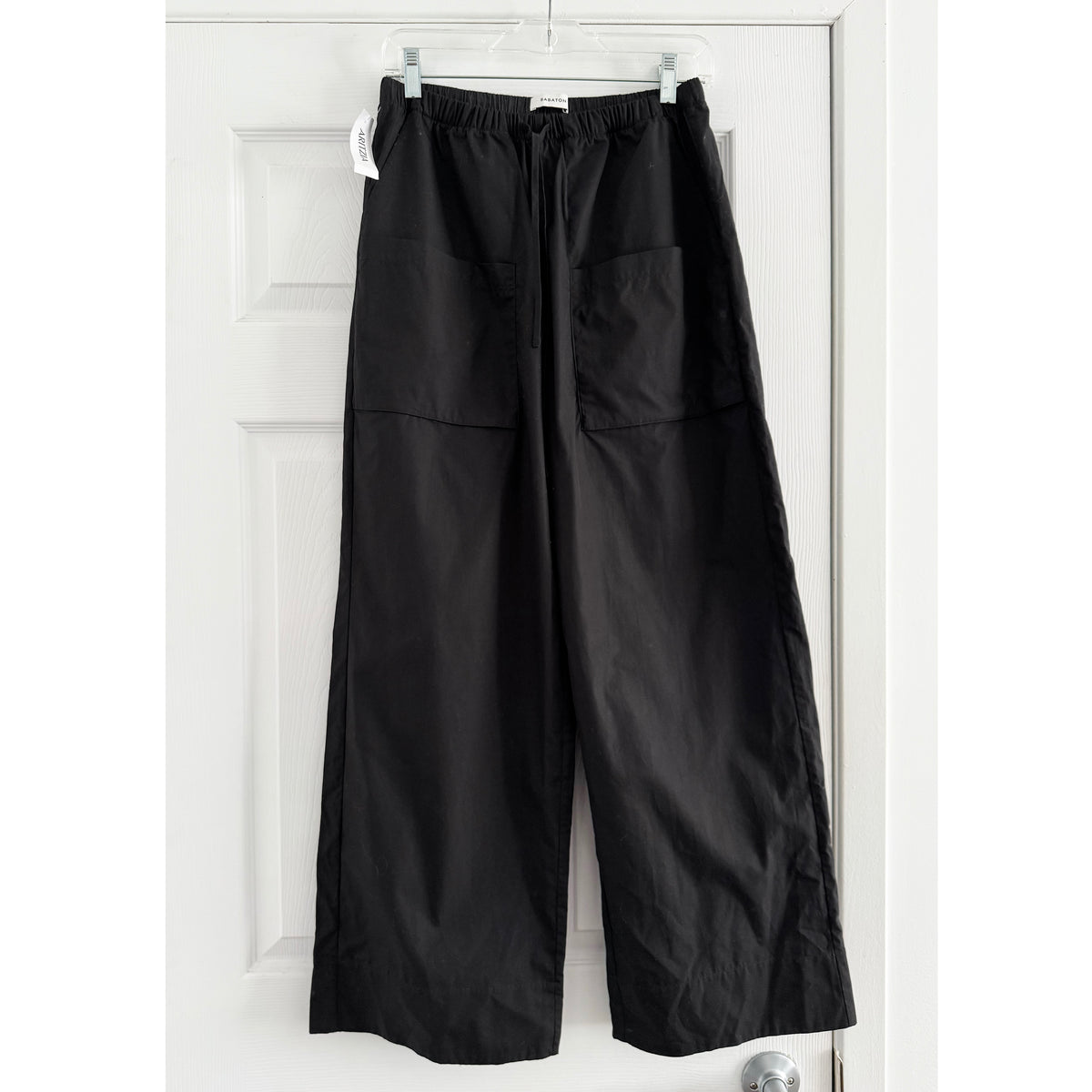 Babaton "System" Poplin Pants in Black, size Small