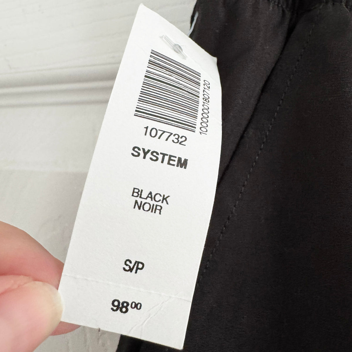 Babaton "System" Poplin Pants in Black, size Small