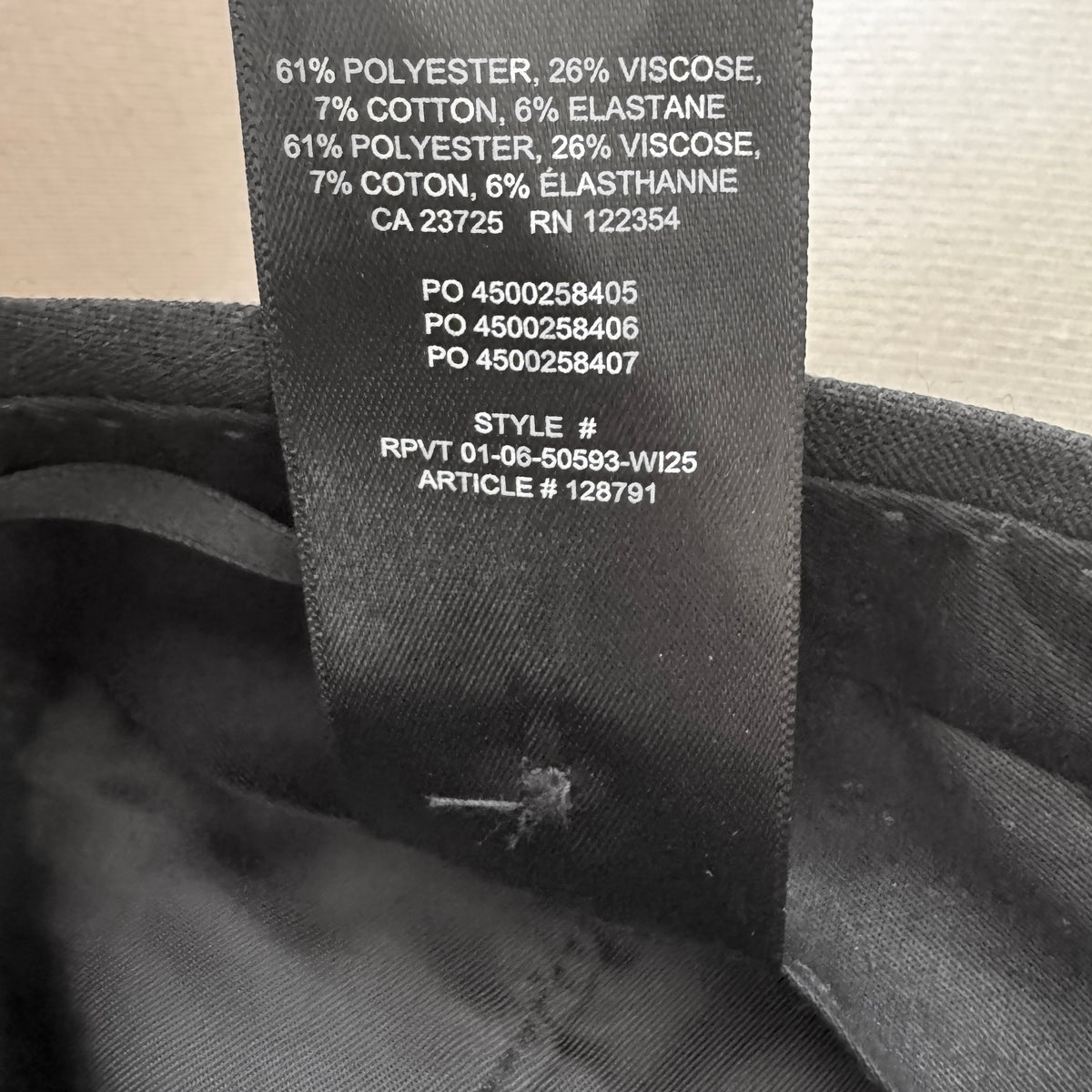 Babaton "Collins" Trouser in Black, size 6 ** HEMMED **