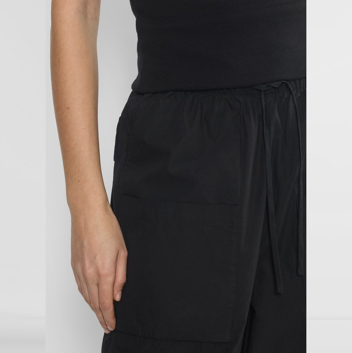 Babaton "System" Poplin Pants in Black, size Small