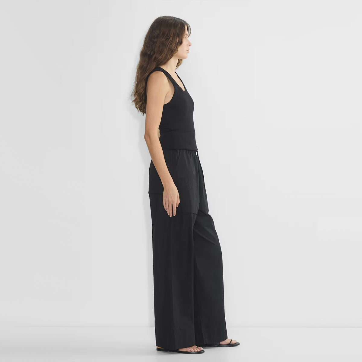 Babaton "System" Poplin Pants in Black, size Small