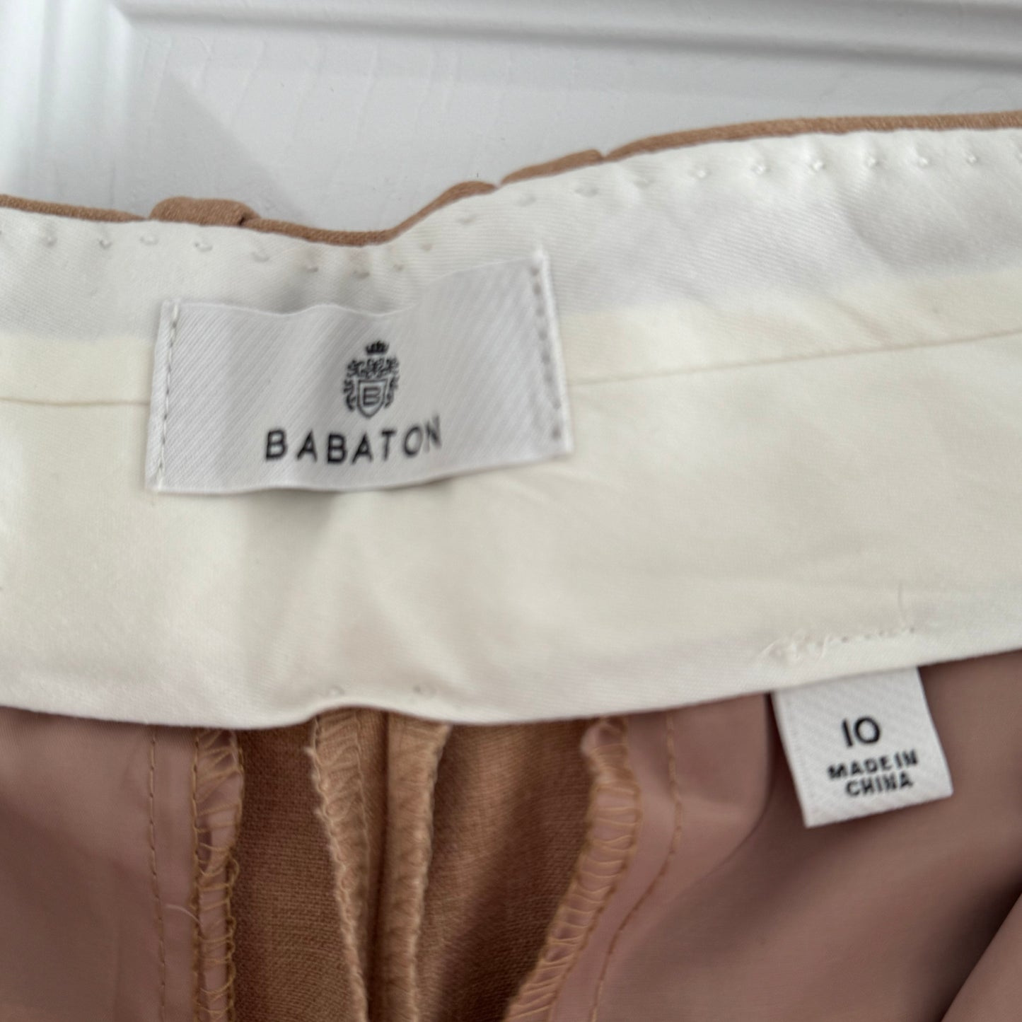 Babaton "Bader" Cargo Pant in "Heather Constant Camel", size 10 (fits 8?)