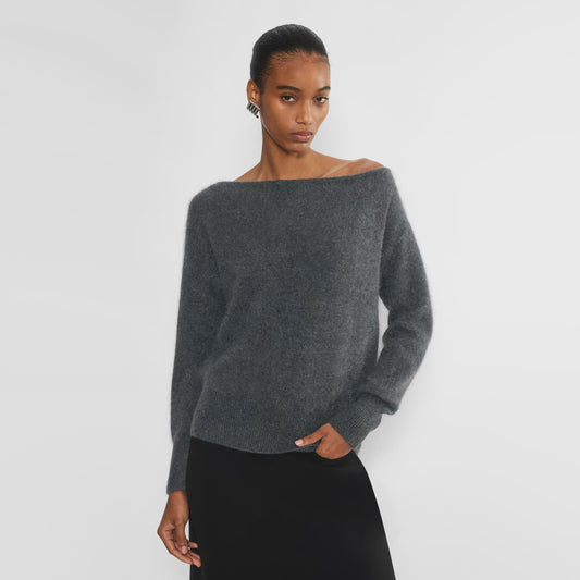 Babaton "Leandros" Wool/Cashmere Sweater in Grey, size Medium