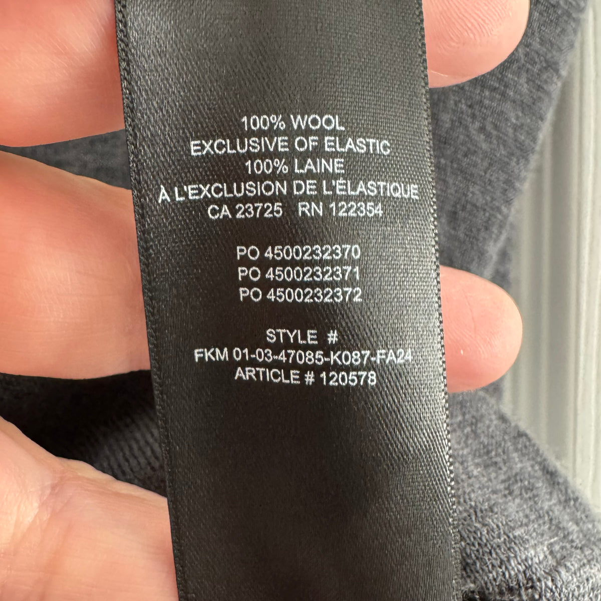 Babaton "Allocate" Merino Wool Sweater Vest in Dark Grey, size Medium