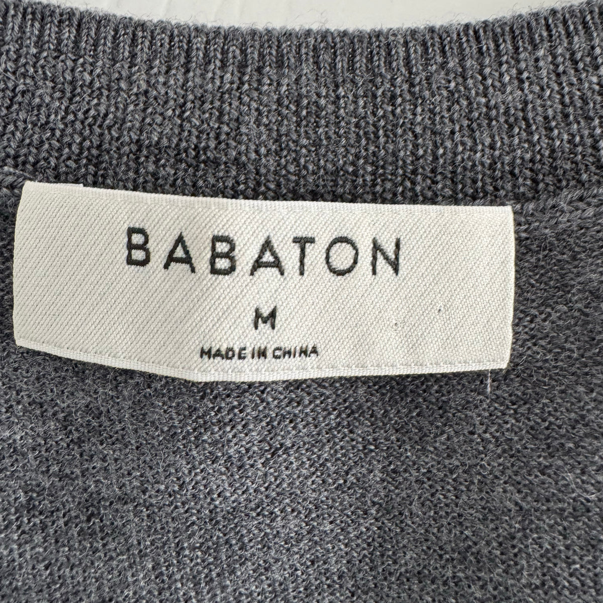 Babaton "Allocate" Merino Wool Sweater Vest in Dark Grey, size Medium