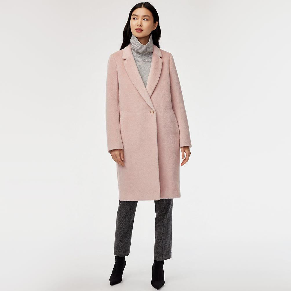 Babaton "Stedman" Alpaca/Wool Coat in Pink, size Small