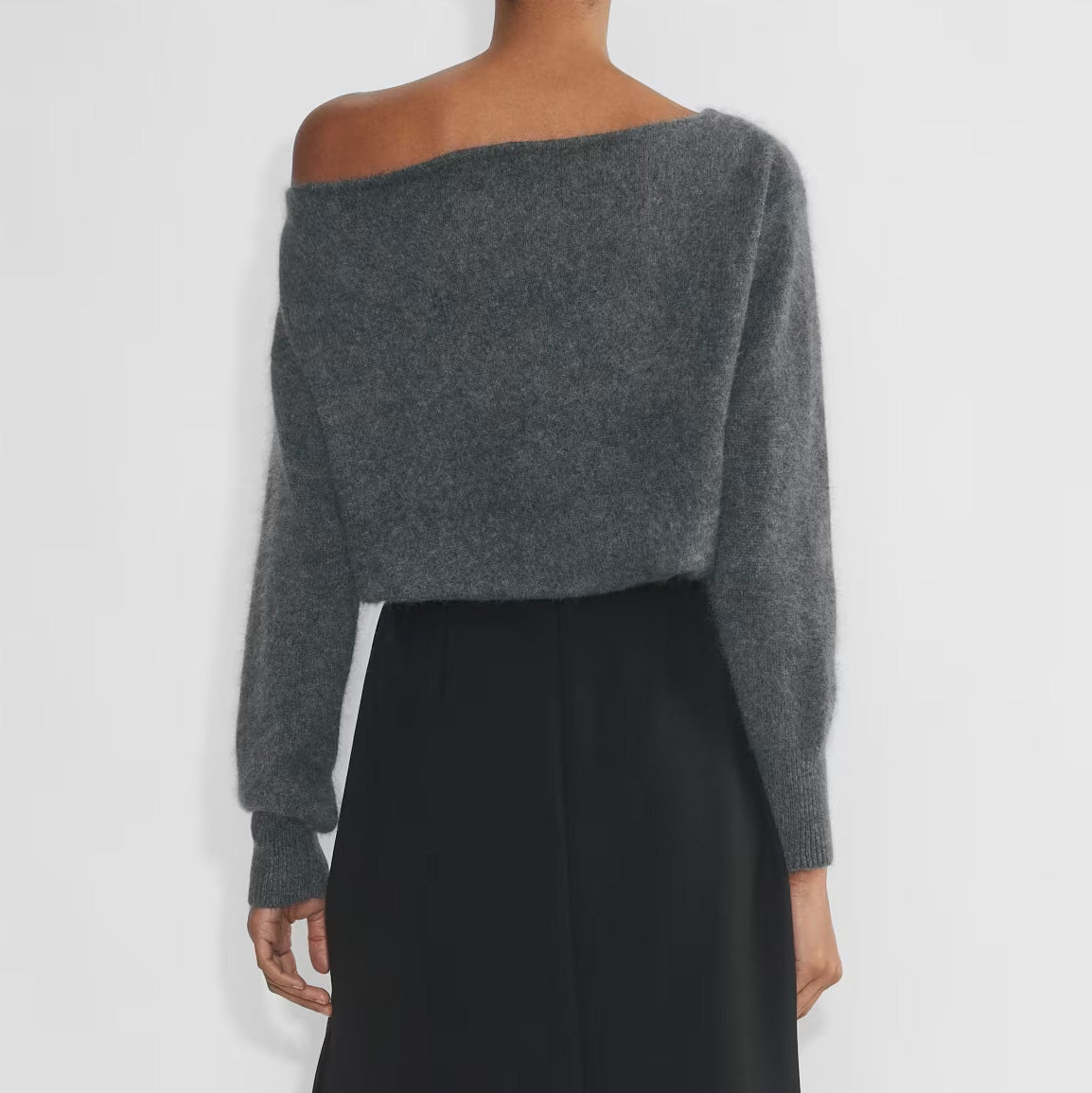 Babaton "Leandros" Wool/Cashmere Sweater in Grey, size Medium