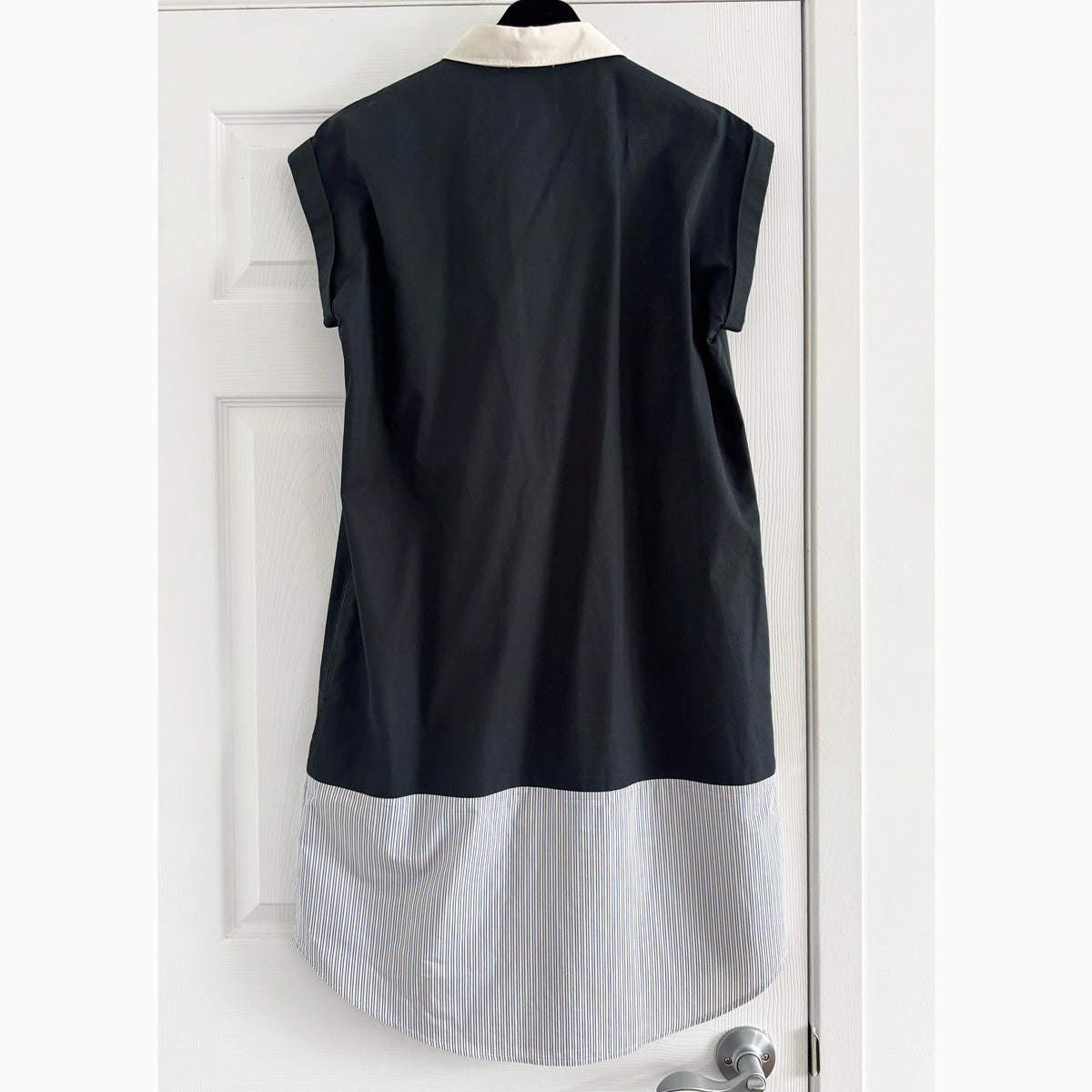 Band of Outsiders Shirtdress in Black/Stripe Combo, size "4"