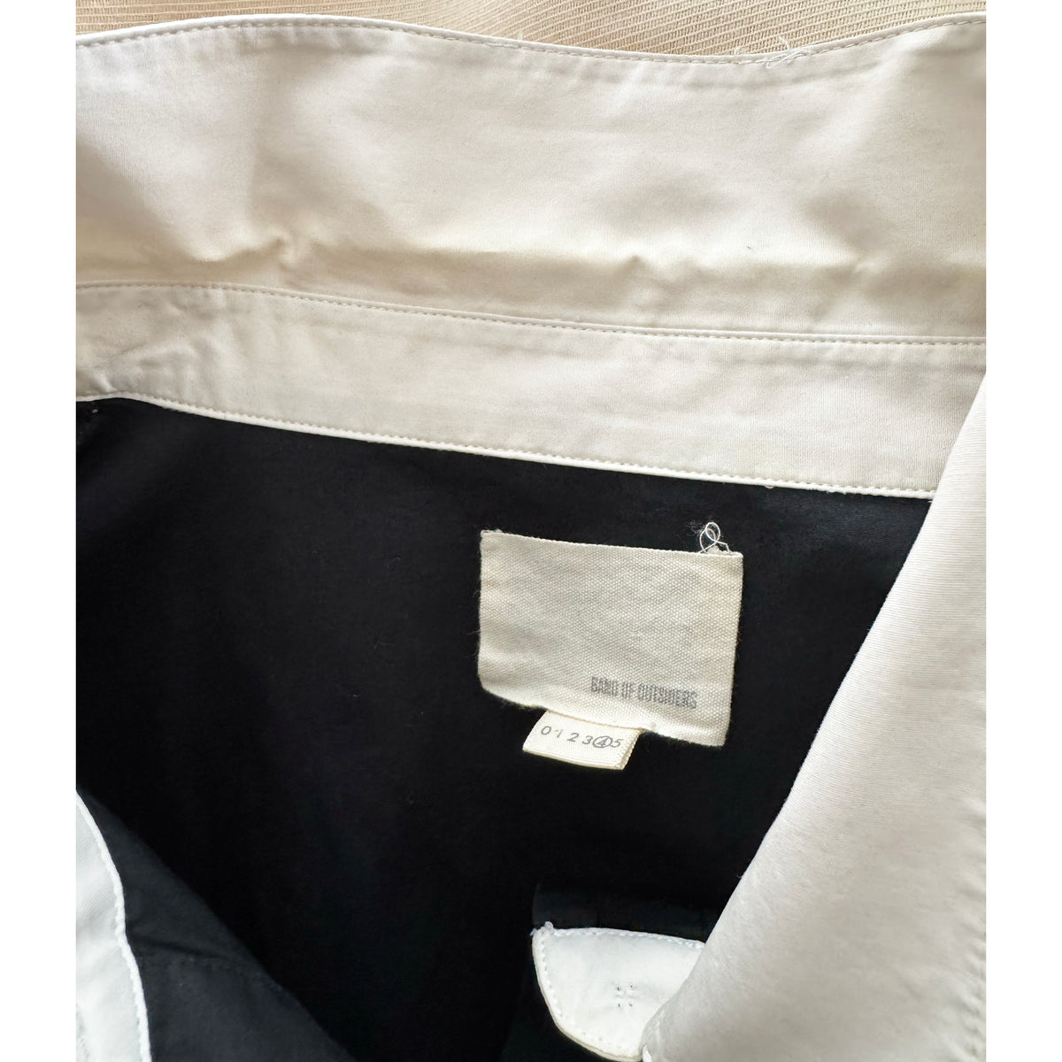 Band of Outsiders Shirtdress in Black/Stripe Combo, size "4"