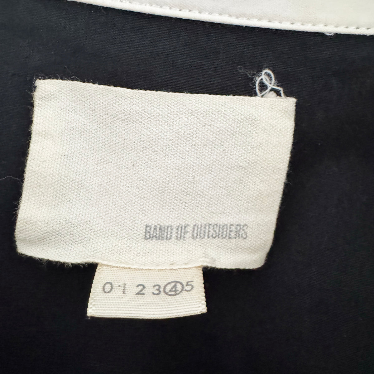 Band of Outsiders Shirtdress in Black/Stripe Combo, size "4"
