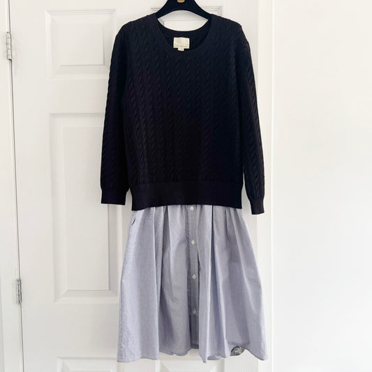 Band of Outsiders Cable Knit Sweater Dress, size "4" (fits like 6/8)