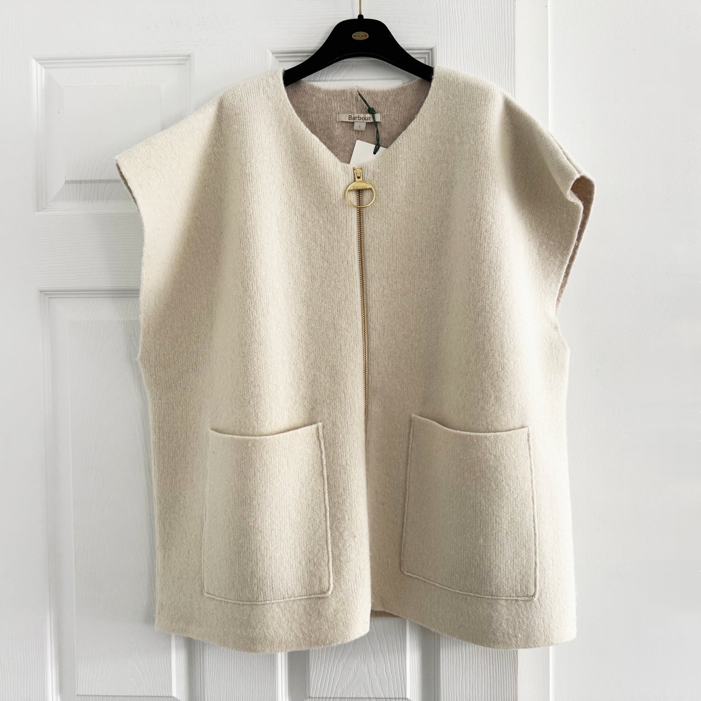 Barbour "Martha" Knit Vest in "Birch", size Small