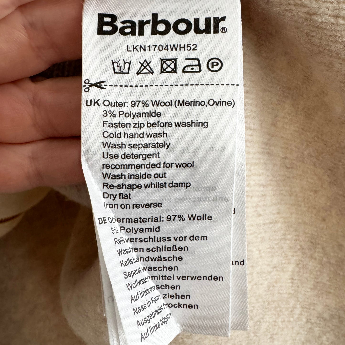 Barbour "Martha" Knit Vest in "Birch", size Small