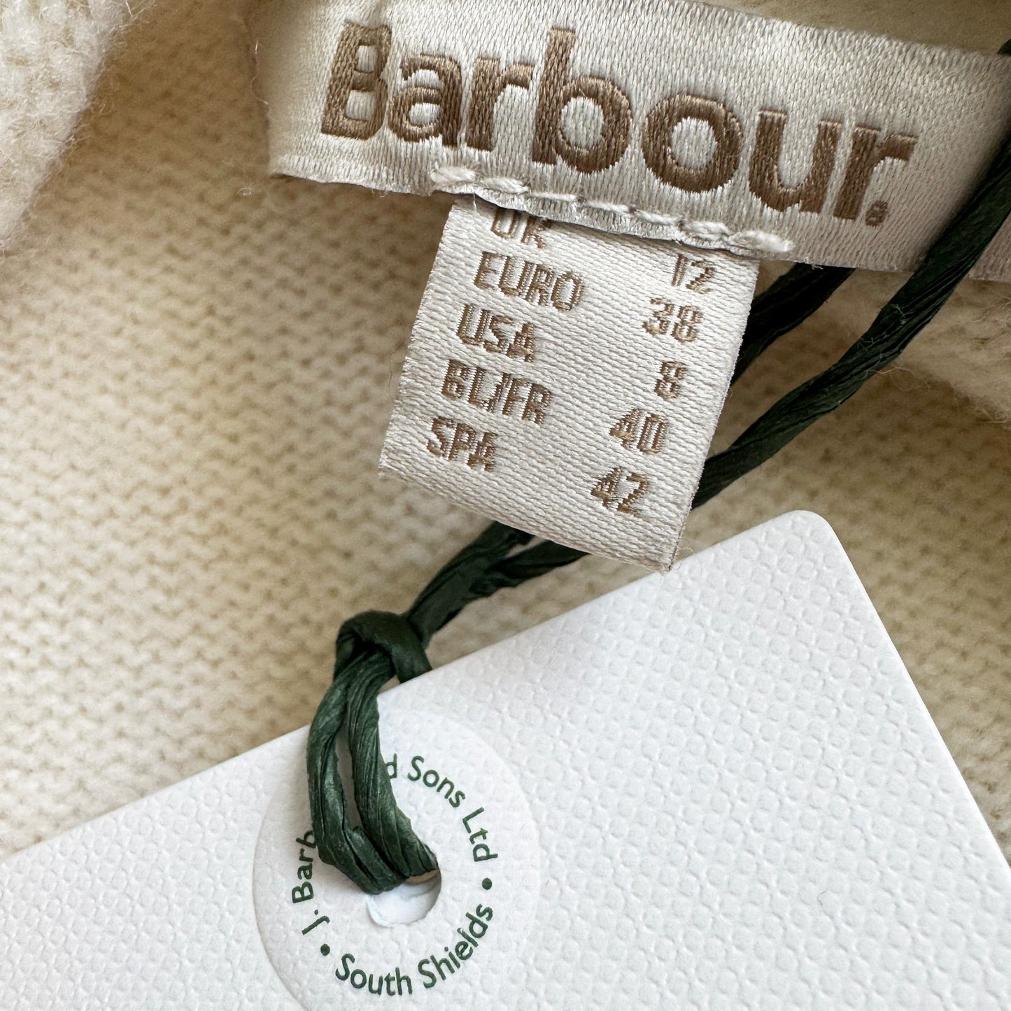 Barbour "Martha" Knit Vest in "Birch", size Small